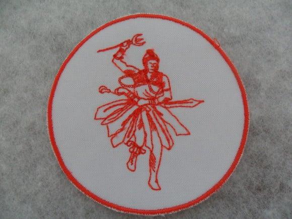 Patch Bordado Termocolante Orixá Exu