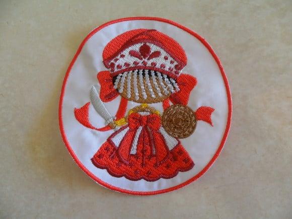 Patch Bordado Termocolante Orixá Obá De Franja