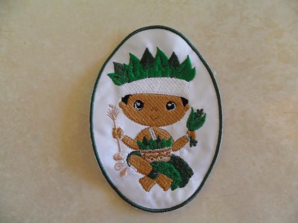 Patch Bordado Termocolante Orixá Ossain
