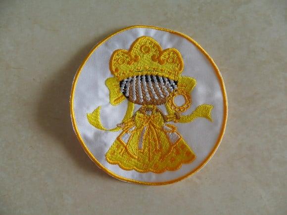 Patch Bordado Termocolante Orixá Oxum De Franja