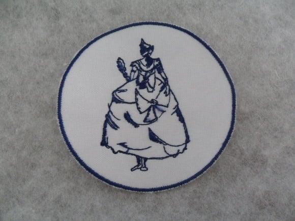 Patch Bordado Termocolante Orixá Oxum