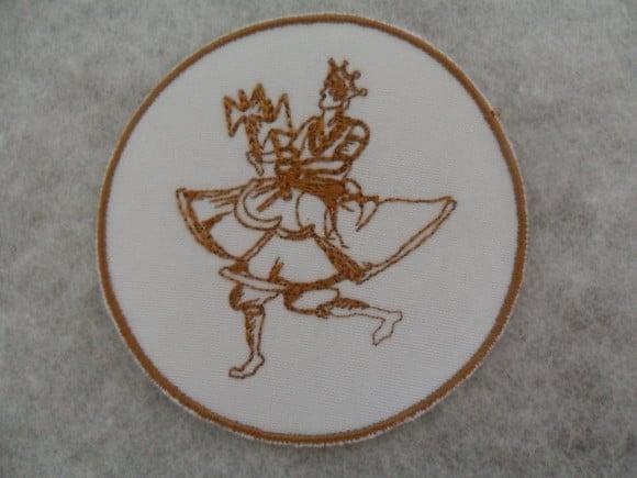 Patch Bordado Termocolante Orixá Xangô