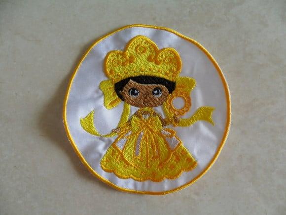 Patch Bordado Termocolante Orixá Oxum II