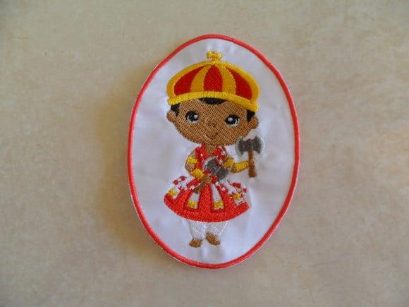 Patch Bordado Termocolante Orixá Xangô II
