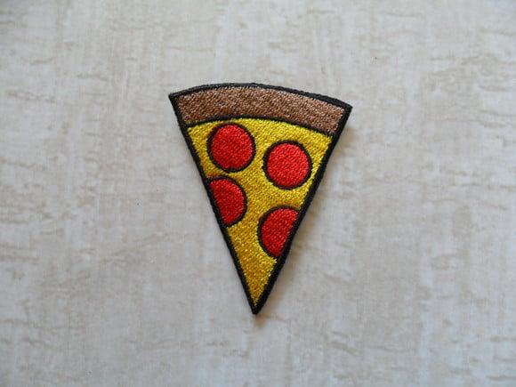 Patch Bordado Termocolante Pedaço Pizza