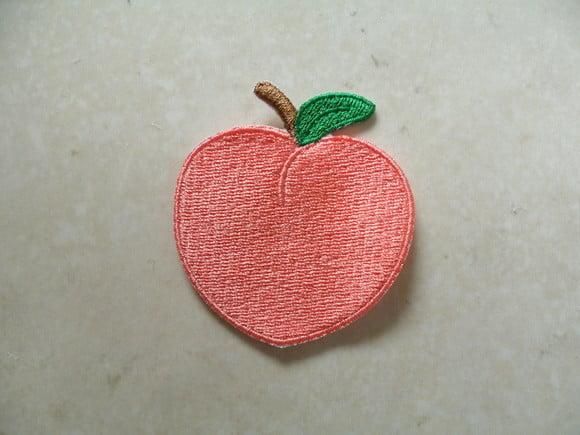 Patch Bordado Termocolante Pêssego