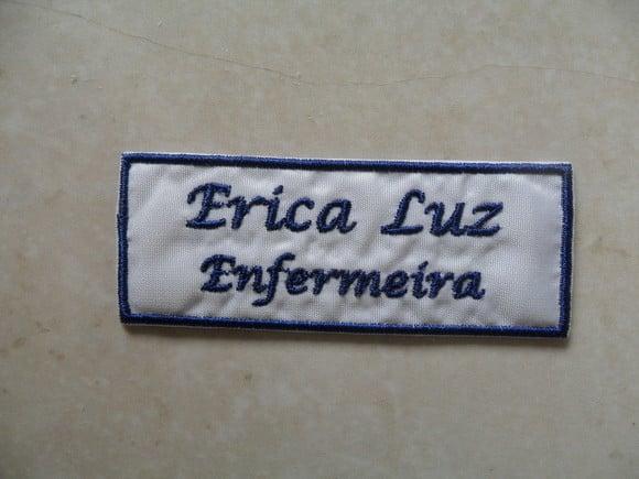 Patch Bordado Termocolante Personalizado Kit Nome/profissão