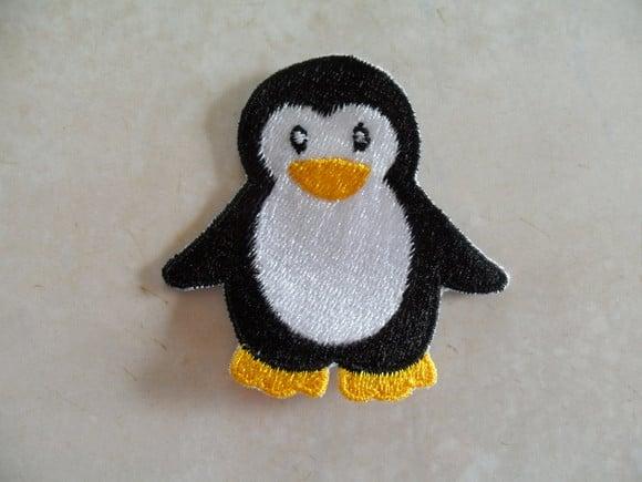 Patch Bordado Termocolante Pinguim Ii