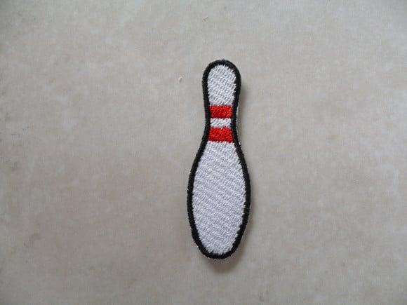 Patch Bordado Termocolante Pino de Boliche