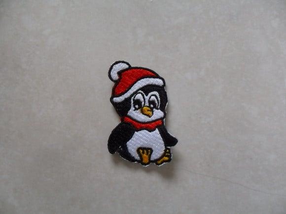 Patch Bordado Termocolante Pinguim