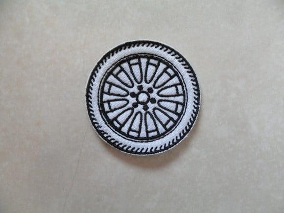 Patch Bordado Termocolante Pneu
