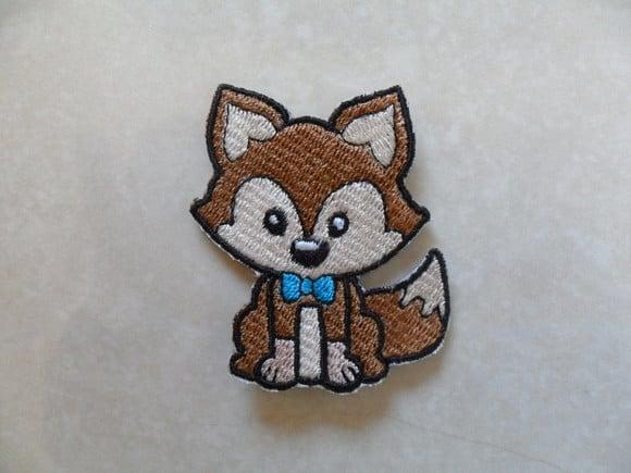 Patch Bordado Termocolante Raposa