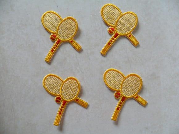 Patch Bordado Termocolante Raquetes de Tênis