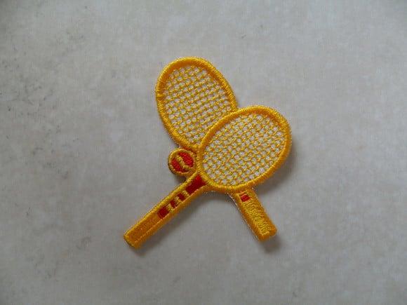 Patch Bordado Termocolante Raquetes de Tênis