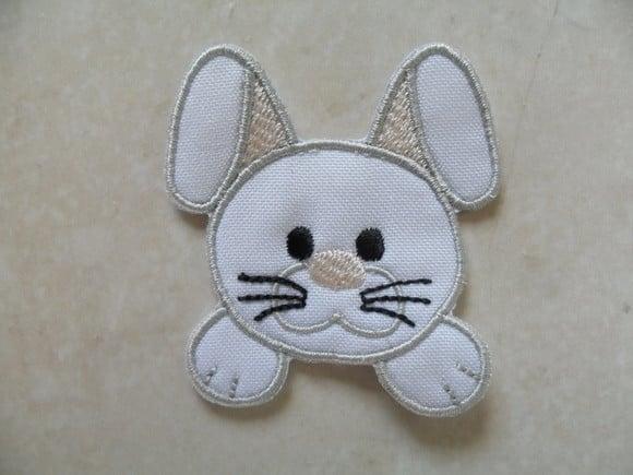 Patch Bordado Termocolante Rosto De Coelho II