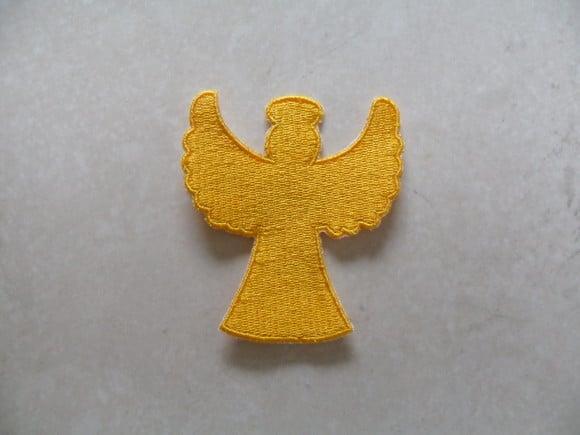 Patch Bordado Termocolante Silhueta Anjo