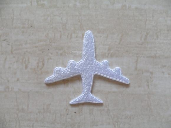 Patch Bordado Termocolante Silhueta Avião