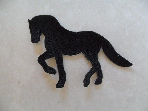 Patch Bordado Termocolante Silhueta Cavalo