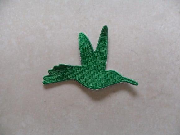 Patch Bordado Termocolante Silhueta Beija Flor