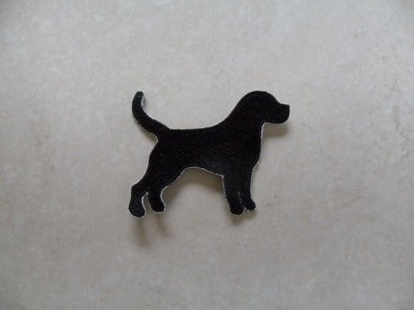 Patch Bordado Termocolante Silhueta Cachorro