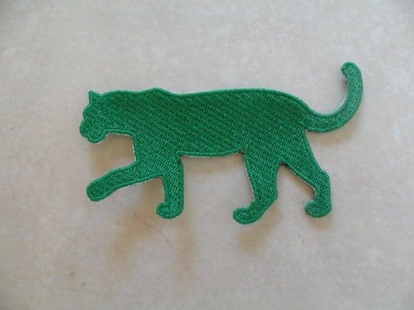 Patch Bordado Termocolante Silhueta Leopardo