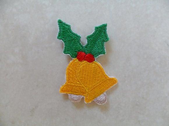 Patch Bordado Termocolante Sinos Natal