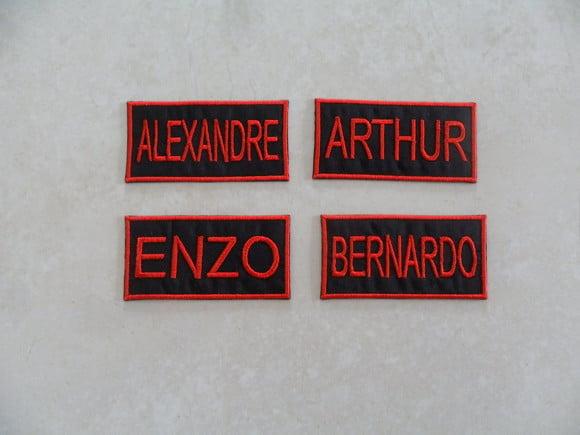 Patch Bordado Termocolante Tag - Nome