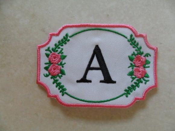 Patch Bordado Termocolante Tag Monograma I