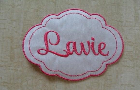 Patch Bordado Termocolante Tag Nome Ii
