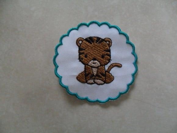 Patch Bordado Termocolante Tag Tigre II