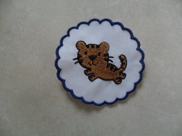Patch Bordado Termocolante Tag Tigre