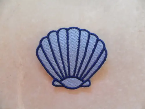 Patch Bordado Termocolante Concha do Mar V