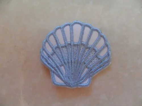 Patch Bordado Termocolante Concha do Mar