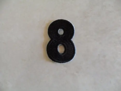 Patch Bordado Termocolante Número Oito
