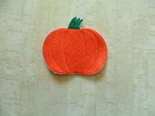 Patch Bordado Termocolante Abóbora