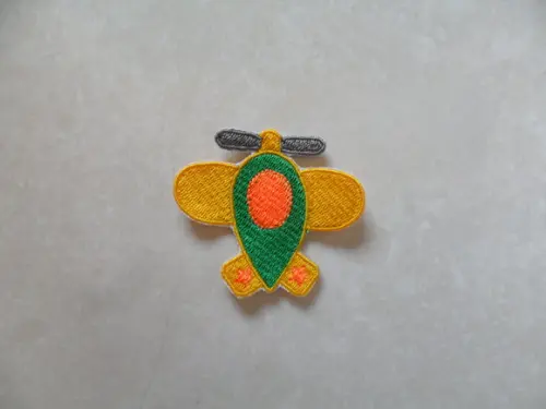 Patch Bordado Termocolante Avião Iii