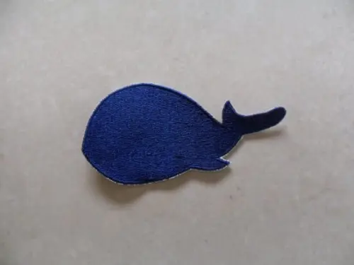 Patch Bordado Termocolante Baleia