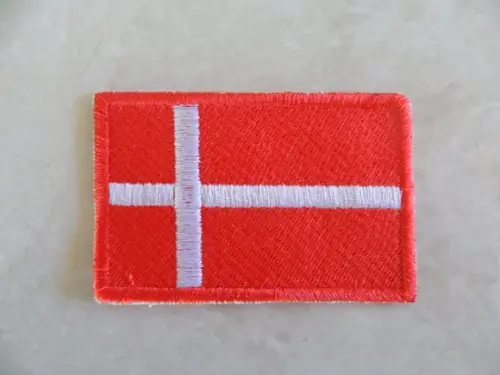 Patch Bordado Termocolante Bandeira da Dinamarca