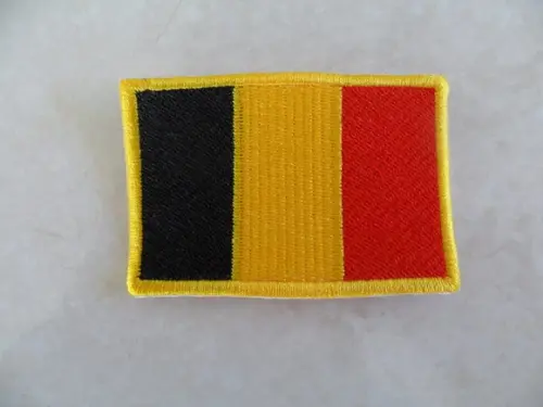 Patch Bordado Termocolante Bandeira da Bélgica