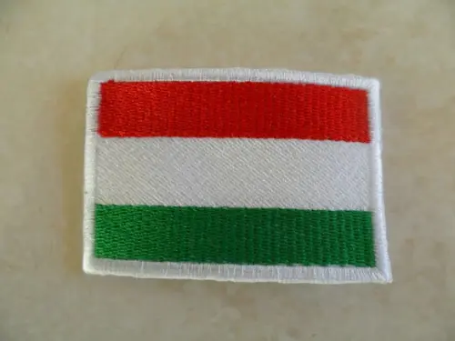 Patch Bordado Termocolante Bandeira da Hungria