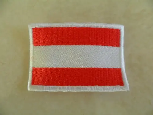 Patch Bordado Termocolante Bandeira da Áustria