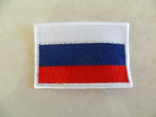 Patch Bordado Termocolante Bandeira da Rússia