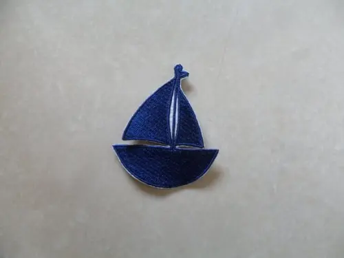 Patch Bordado Termocolante Barco