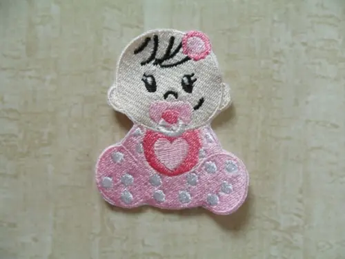 Patch Bordado Termocolante Bebê Menina