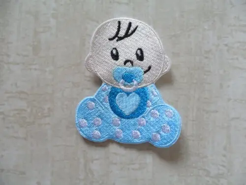 Patch Bordado Termocolante Bebê Menino