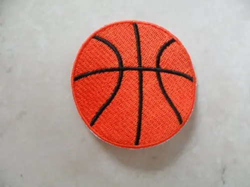 Patch Bordado Termocolante Bola de Basquete