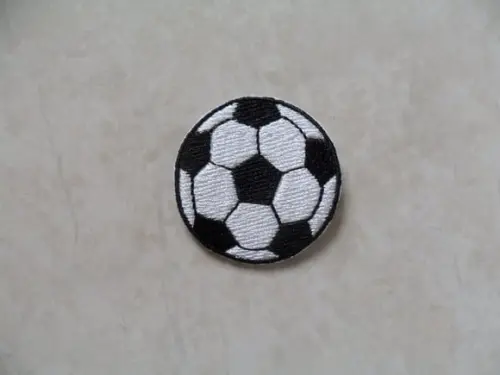 Patch Bordado Termocolante Bola de Futebol Pequena