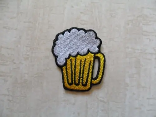 Patch Bordado Termocolante Caneca Chopp