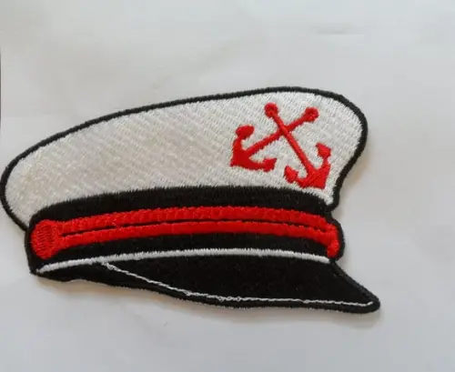 Patch Bordado Termocolante Chapéu de Marinheiro Ii