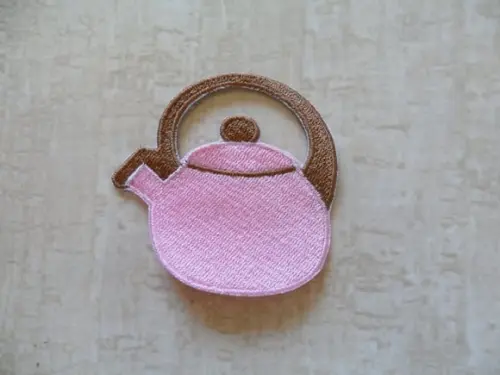 Patch Bordado Termocolante Chaleira